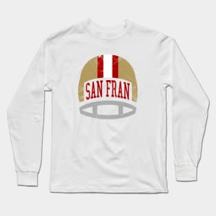 San Fran Retro Helmet - White Long Sleeve T-Shirt